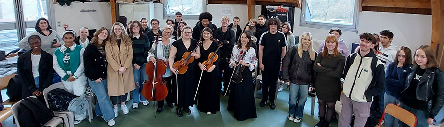 Accueil de 4 musiciennes ukrainiennes