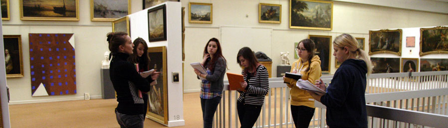 Cathy nous accueille au Musée des Beaux-Arts