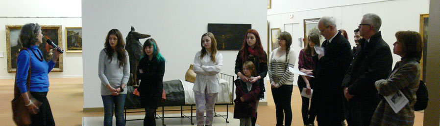 Mme Cordonnier nous accueille au Musée des Beaux-Arts