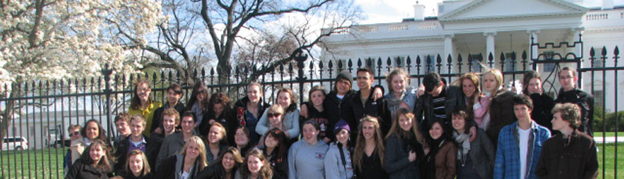A Washington devant la Maison blanche