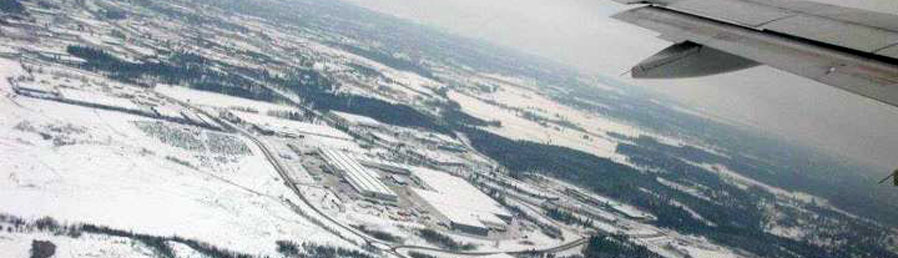 la Finlande vue du ciel