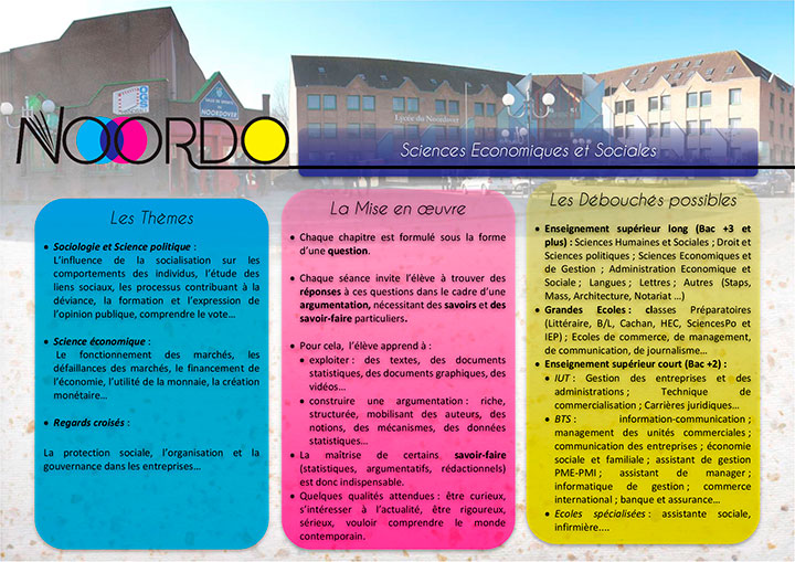 spécialité Sciences économiques et sociales