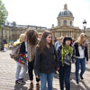 Notre groupe sur le Pont des arts